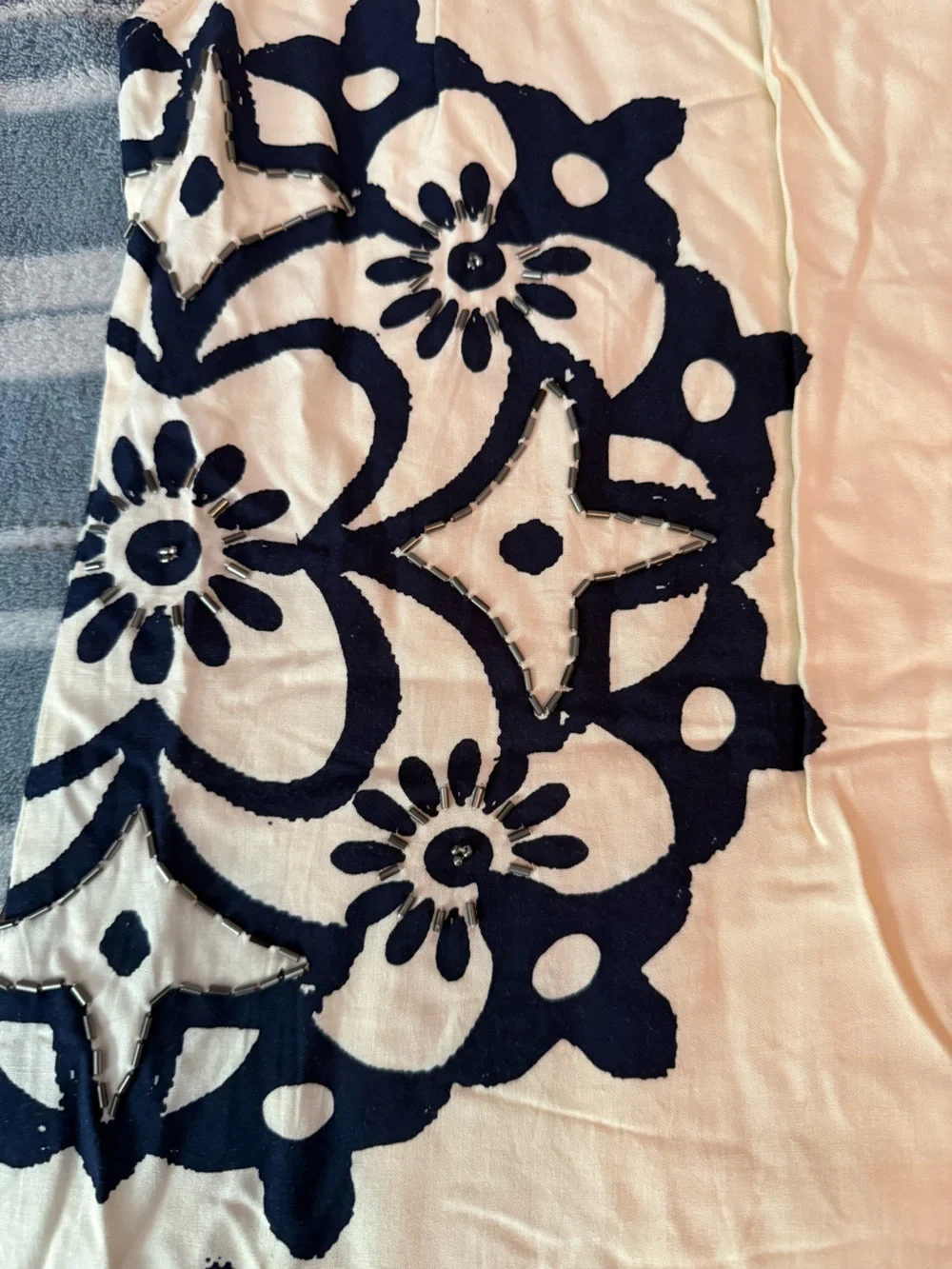 Free People Beaded Embroidered Tunic Dress
